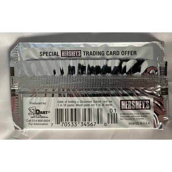 Hershey's Chocolate Dart Trading Cards (1) Sealed 8 Card Pack Collector Series - Picture 2 of 3